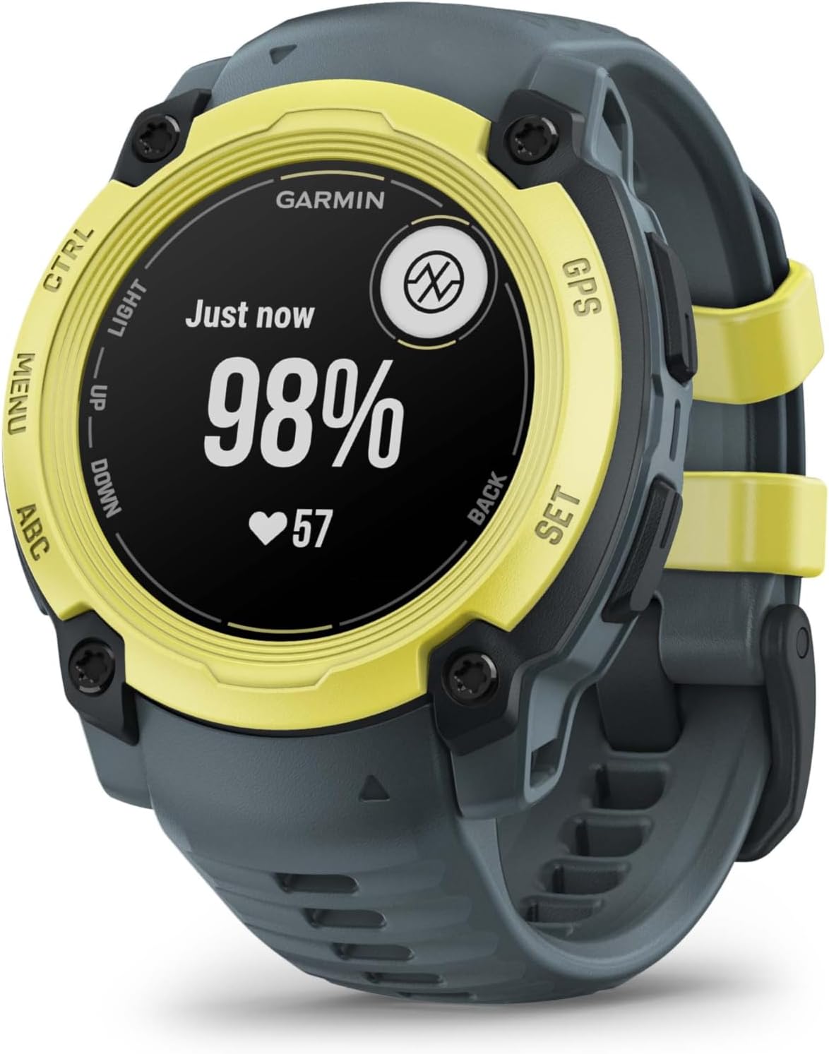 Garmin Instinct E reacondicionado - Reloj inteligente GPS 40 mm resistente al agua - AMOLED y correa de silicona - Amarillo-Simonninest