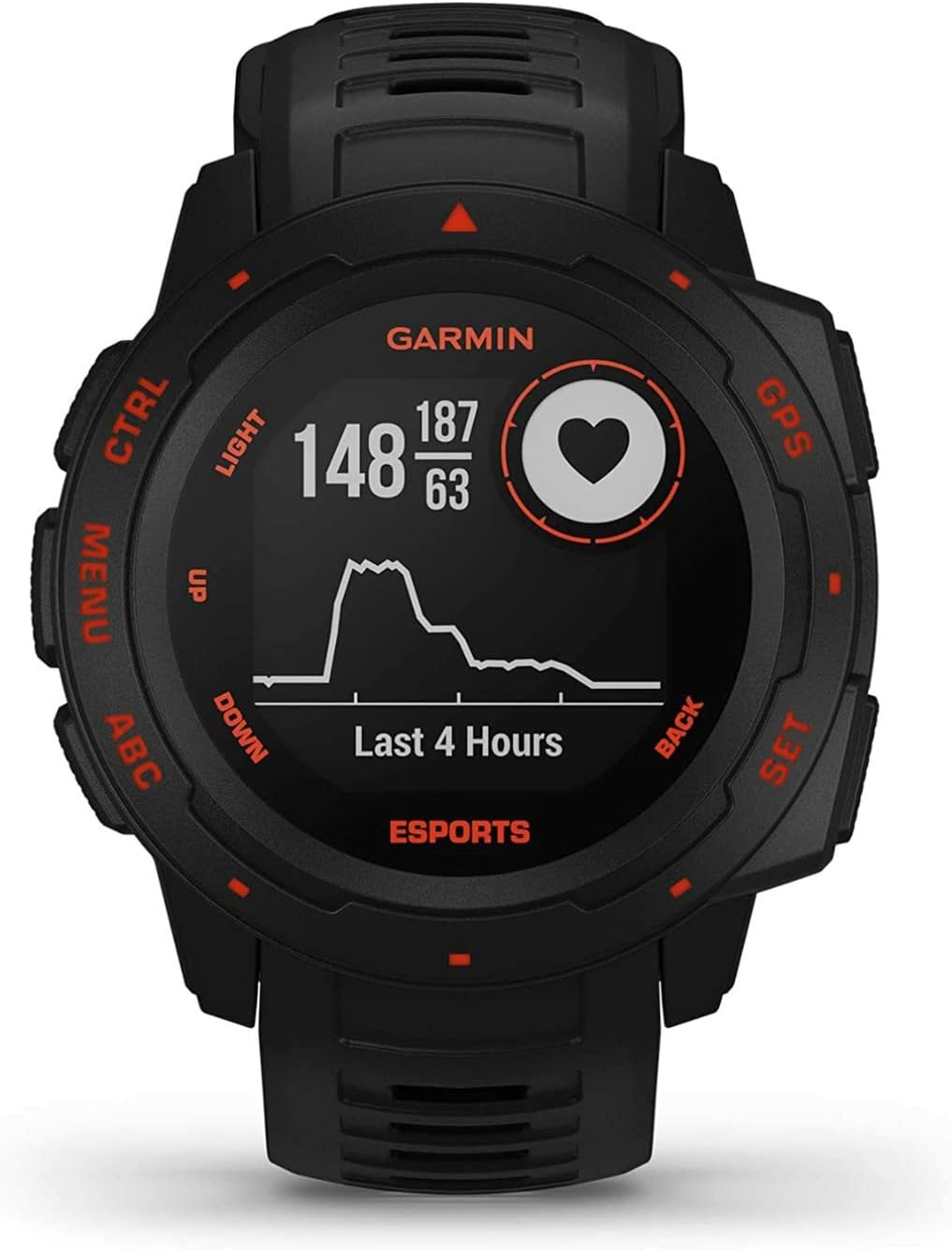 Garmin Instinct Esports Edition - Reloj inteligente GPS gaming - Estrés frecuencia cardíaca - Negro-Simonninest