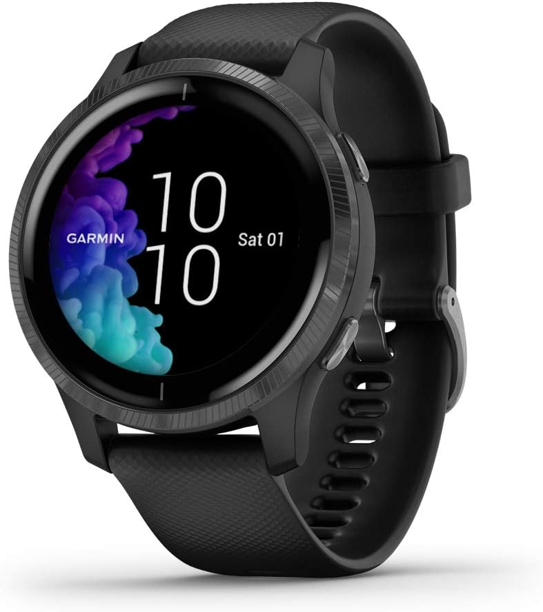 Garmin Venu 010-02173-11 - Reloj inteligente GPS con pantalla táctil 1,2 pulgadas - Música y entrenamientos - Negro-Simonninest