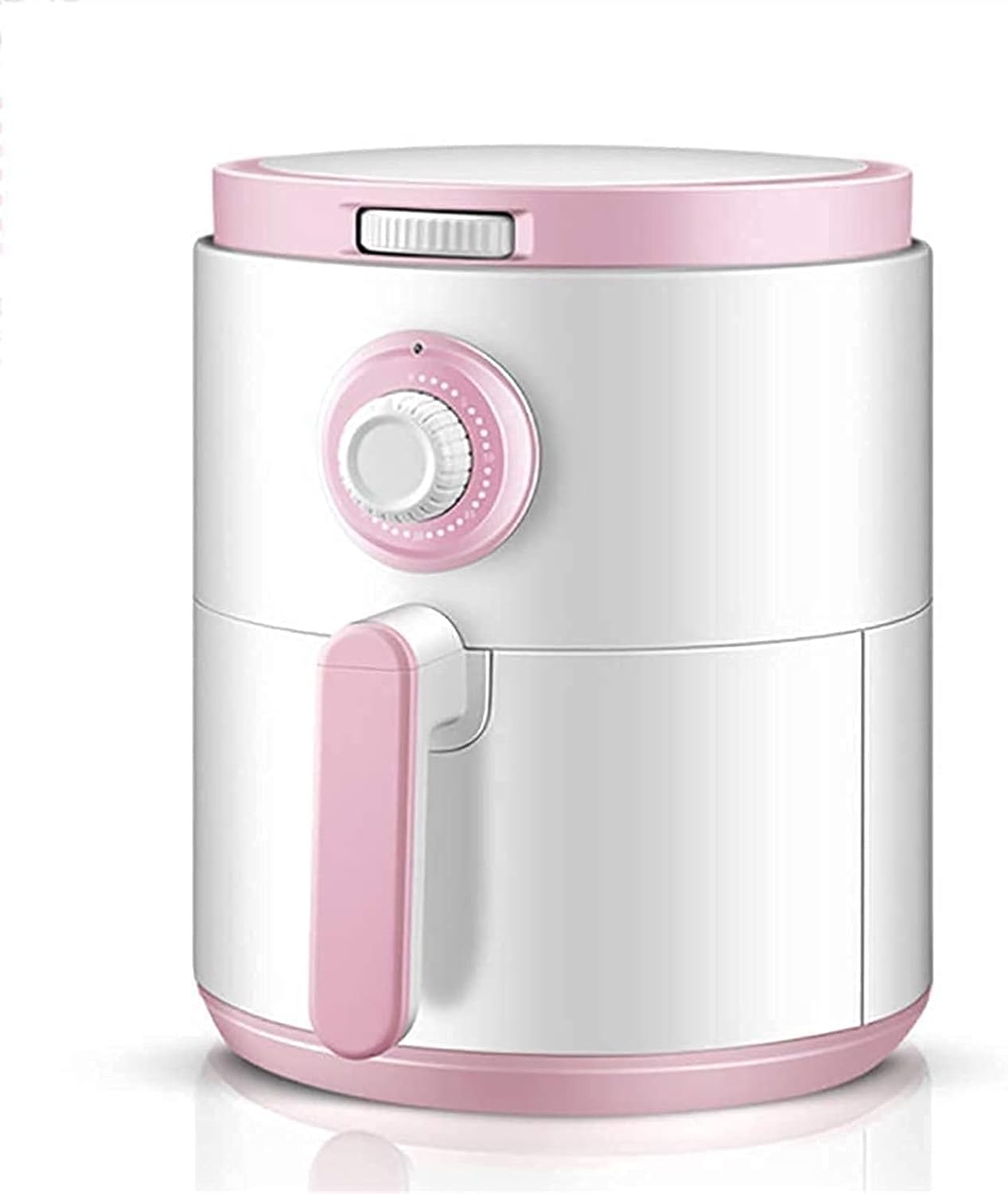 Freidora de aire HMTE 4,2 L - color rosa - temporizador y revestimiento antiadherente - para asar freír y hornear-Simonninest