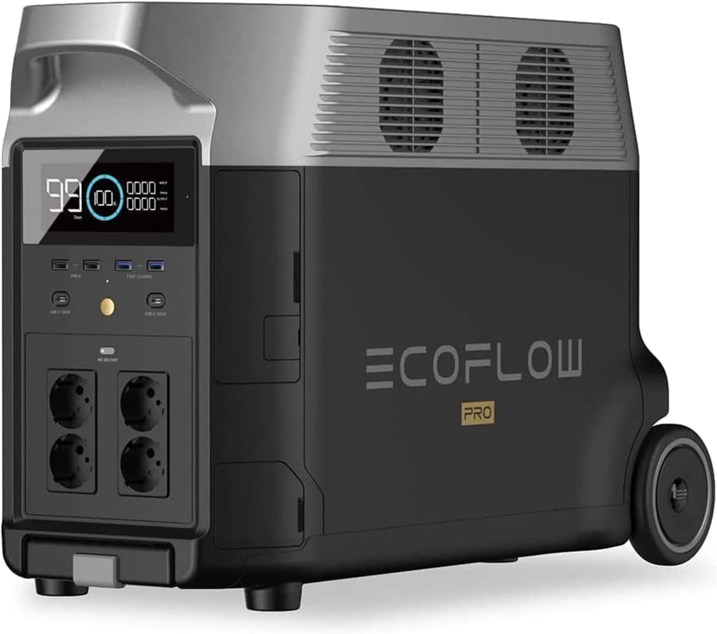 EcoFlow DELTA Pro reacondicionado - Estación energía portátil 3,6 a 25 kWh - 6500 W - Batería hogar-Simonninest