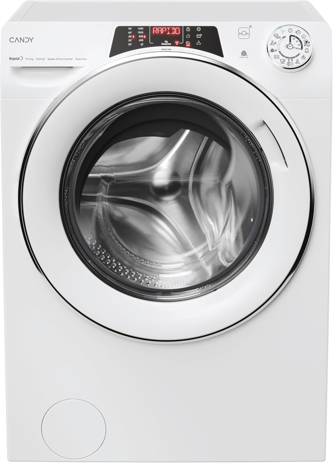 Lavasecadora Candy RapidO ROW4966DWMCT1 S - 9 kg lavado 6 kg secado - 1400 rpm WiFi y vapor blanco-Simonninest