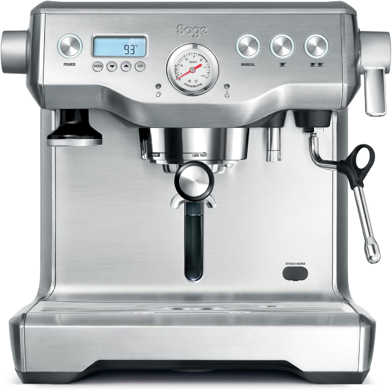 Sage Dual Boiler - Cafetera profesional espresso 2,5 L - Doble caldera espumador manual y acero inoxidable - Sin molinillo-Simonninest