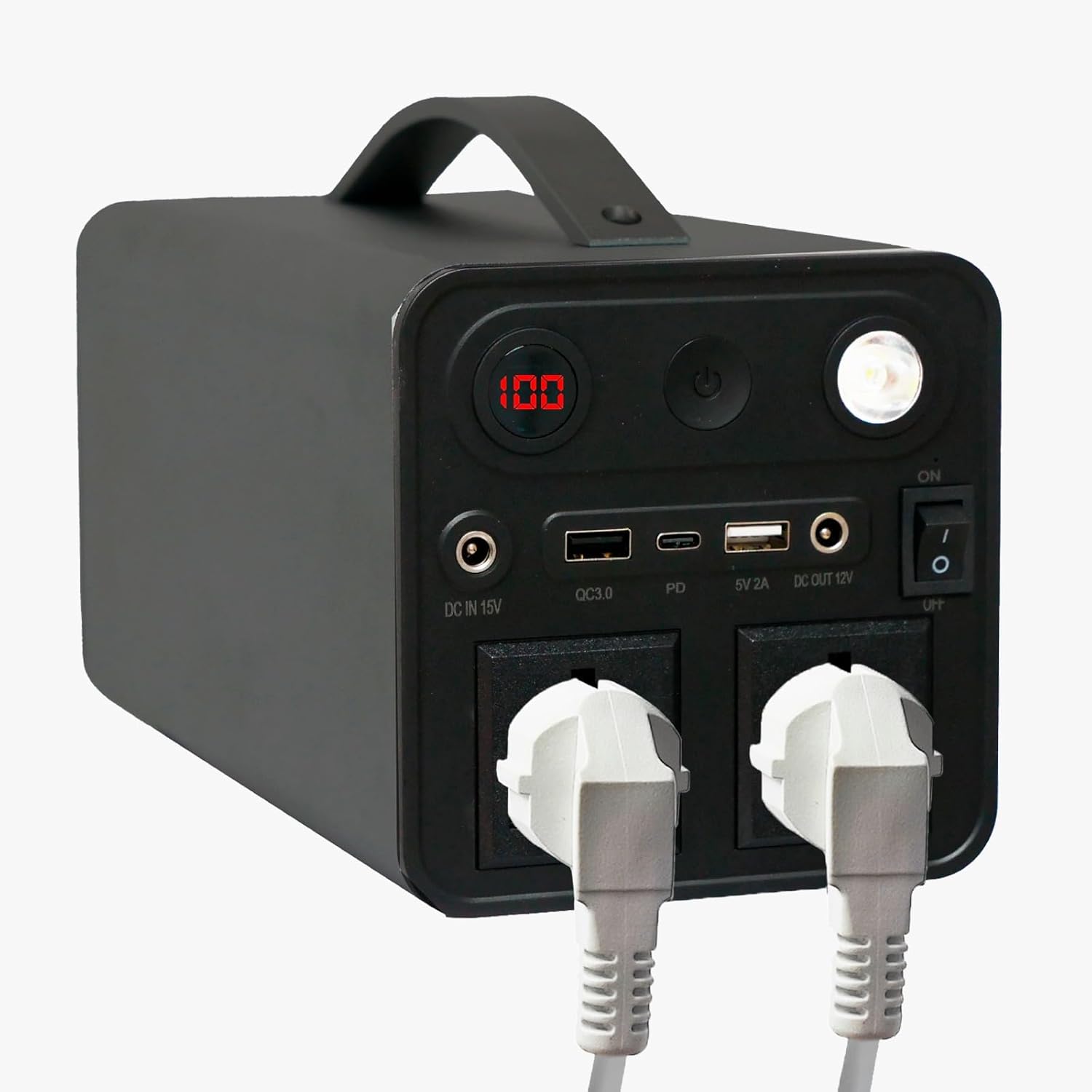 Generador solar portátil 298 Wh - Estación energía AC DC USB - 333 W - Batería litio para viaje-Simonninest