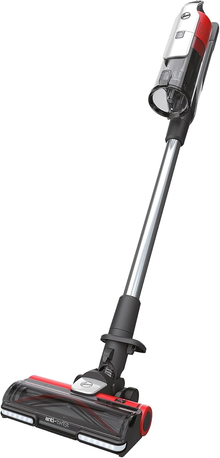 Hoover HF9 Home aspiradora escoba sin cable - 3 en 1 sin bolsa - cepillo antienredos - 30 min gris rojo-Simonninest