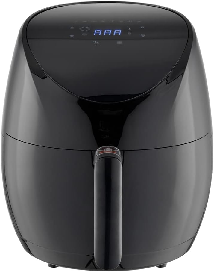 Freidora de aire eléctrica KAMNIK 4,6 L - pantalla táctil LED - horno 360 grados - 1500 W negra-Simonninest