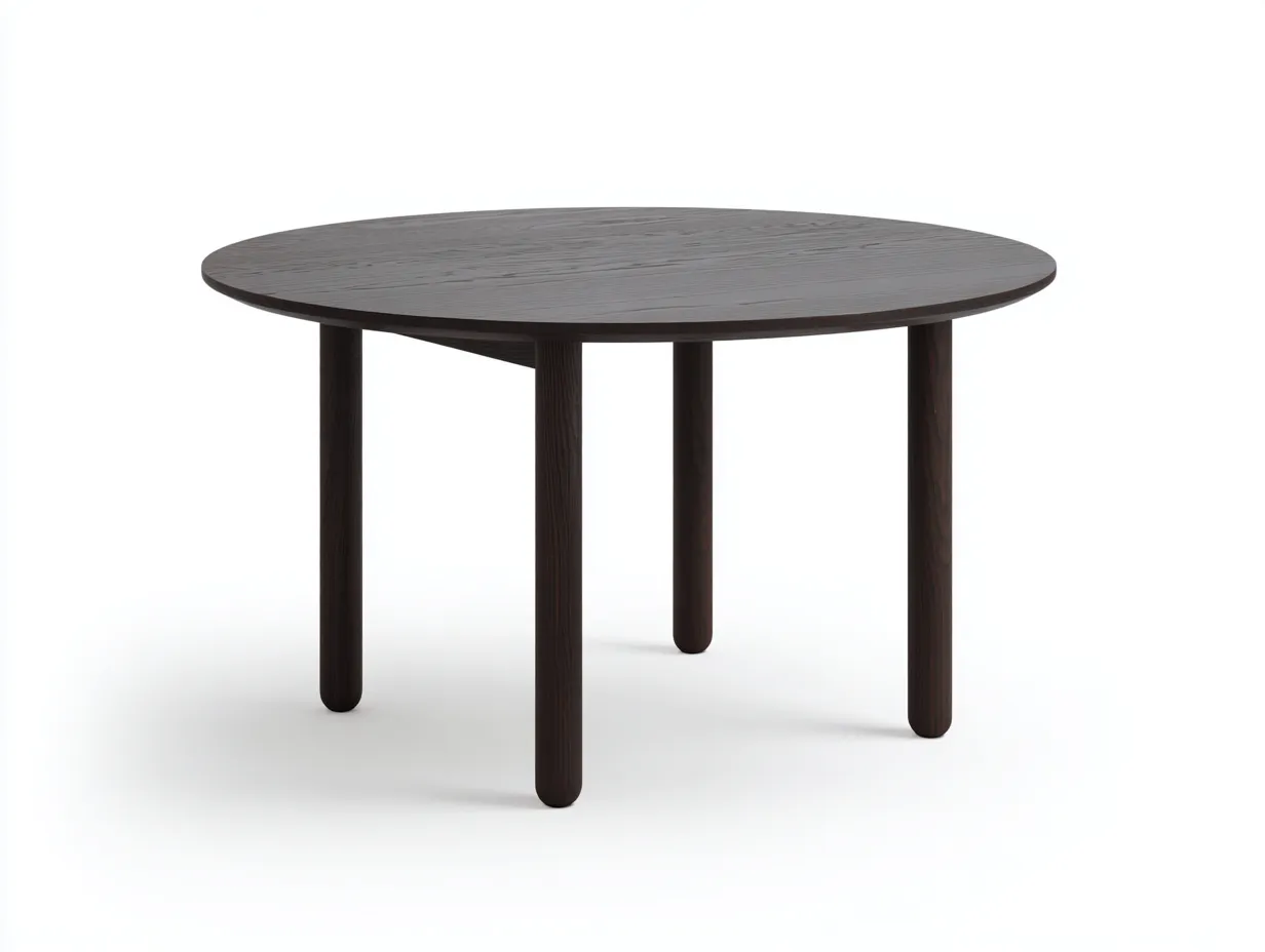 Mesa de comedor ovalada de madera 165x105x76 cm - marrón caoba - para comedor - con cajón integrado y detalle dorado
