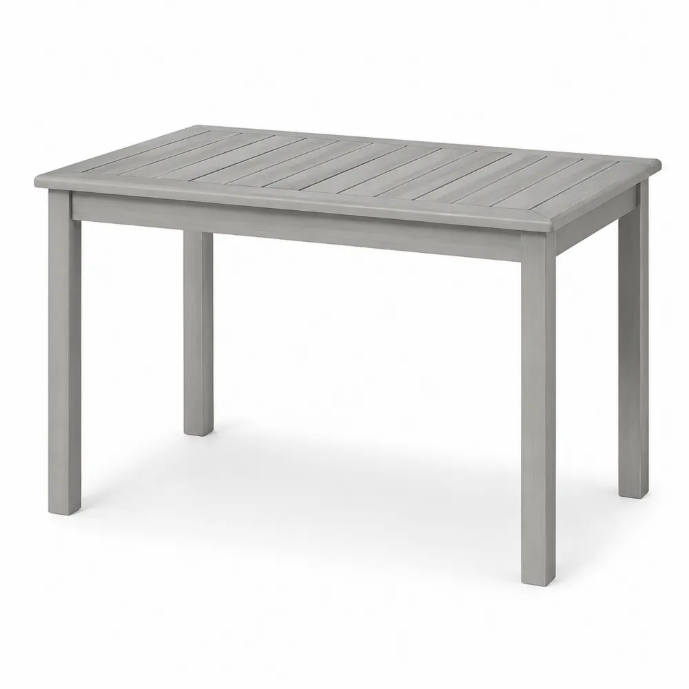 Mesa de comedor de madera gris-Cosyloftea
