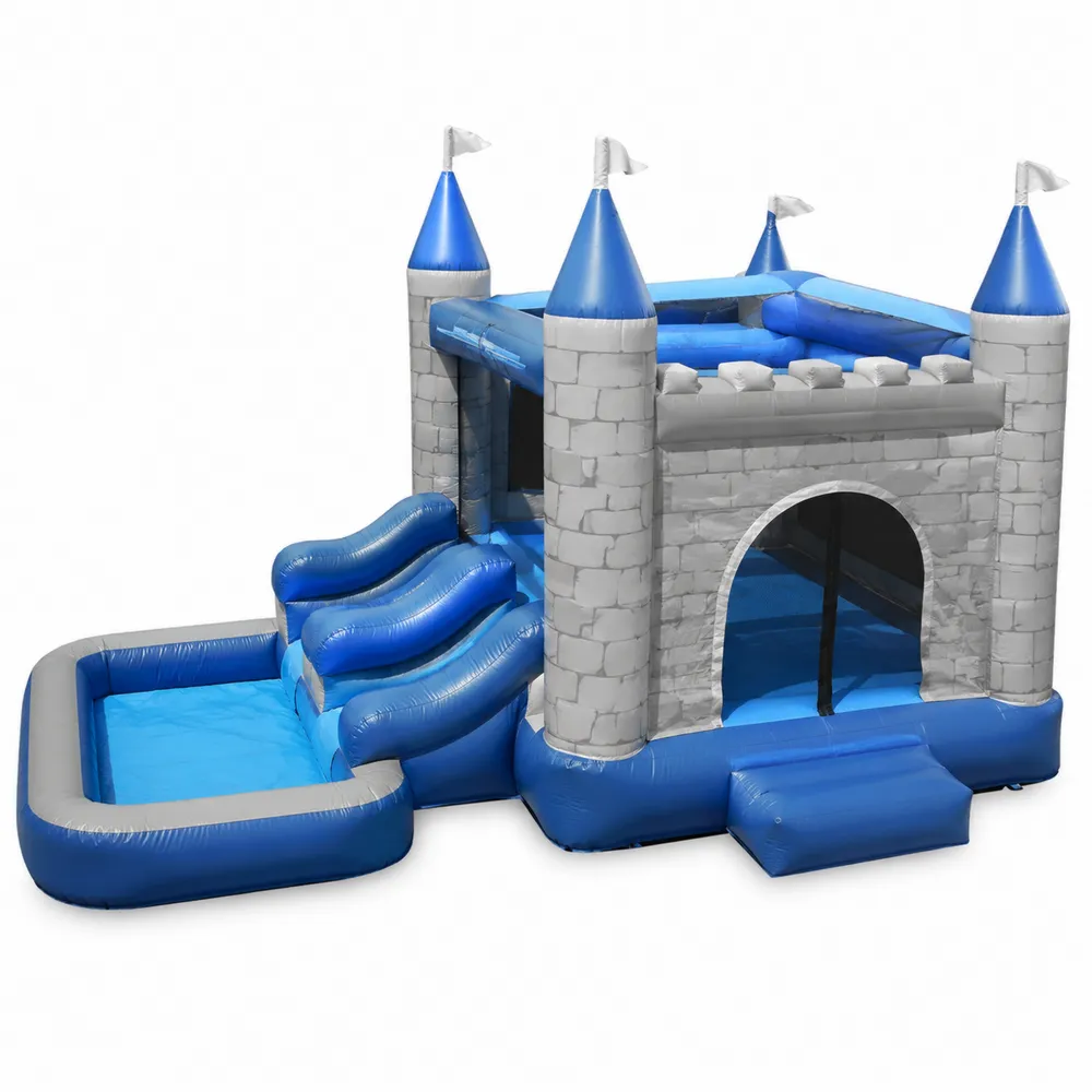 Castillo inflable de PVC con tobogán y piscina-Cosyloftea