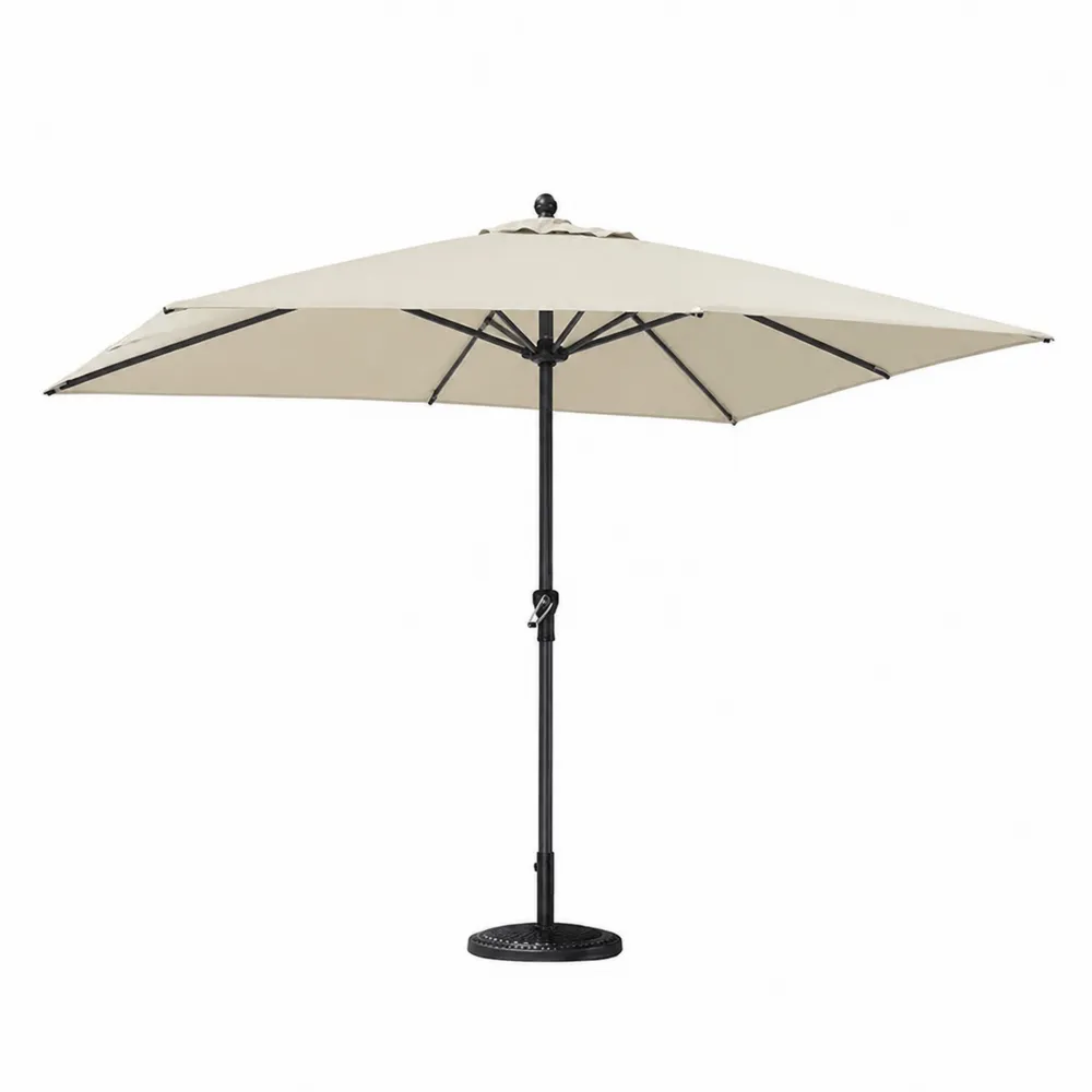 Sombrilla de Poliéster Beige con Estructura de Acero-Cosyloftea