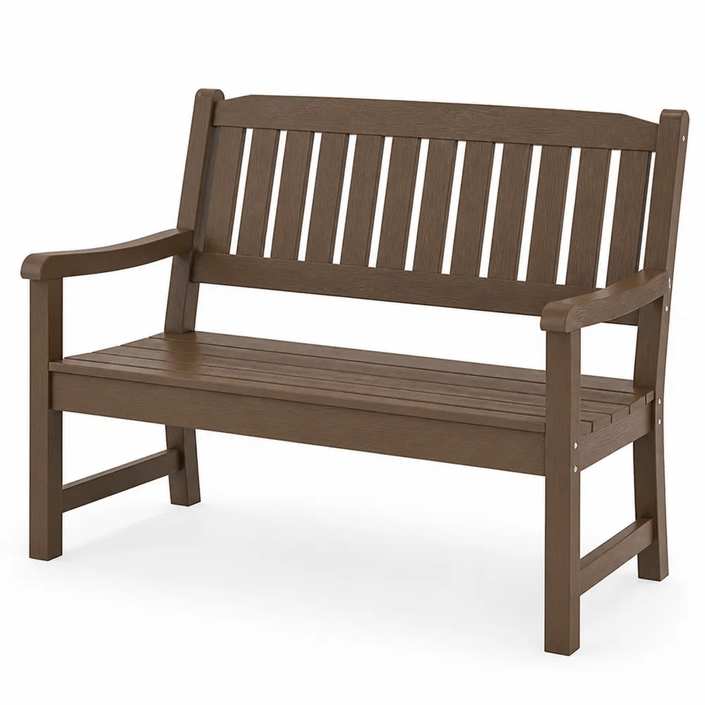 Banco de madera de acacia Marrón 120x60x90 cm-Cosyloftea