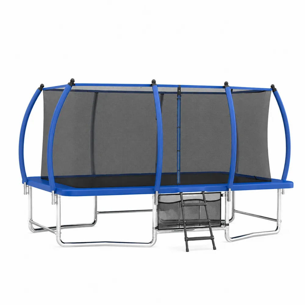 Cama elástica rectangular de acero con red de seguridad-Cosyloftea