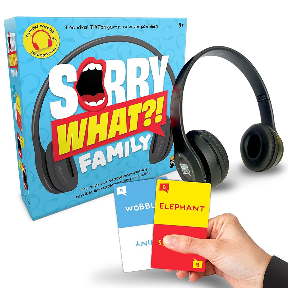 Lucky Egg Sorry What? – Funny Lip Reading Party Card Game for Friends & Family