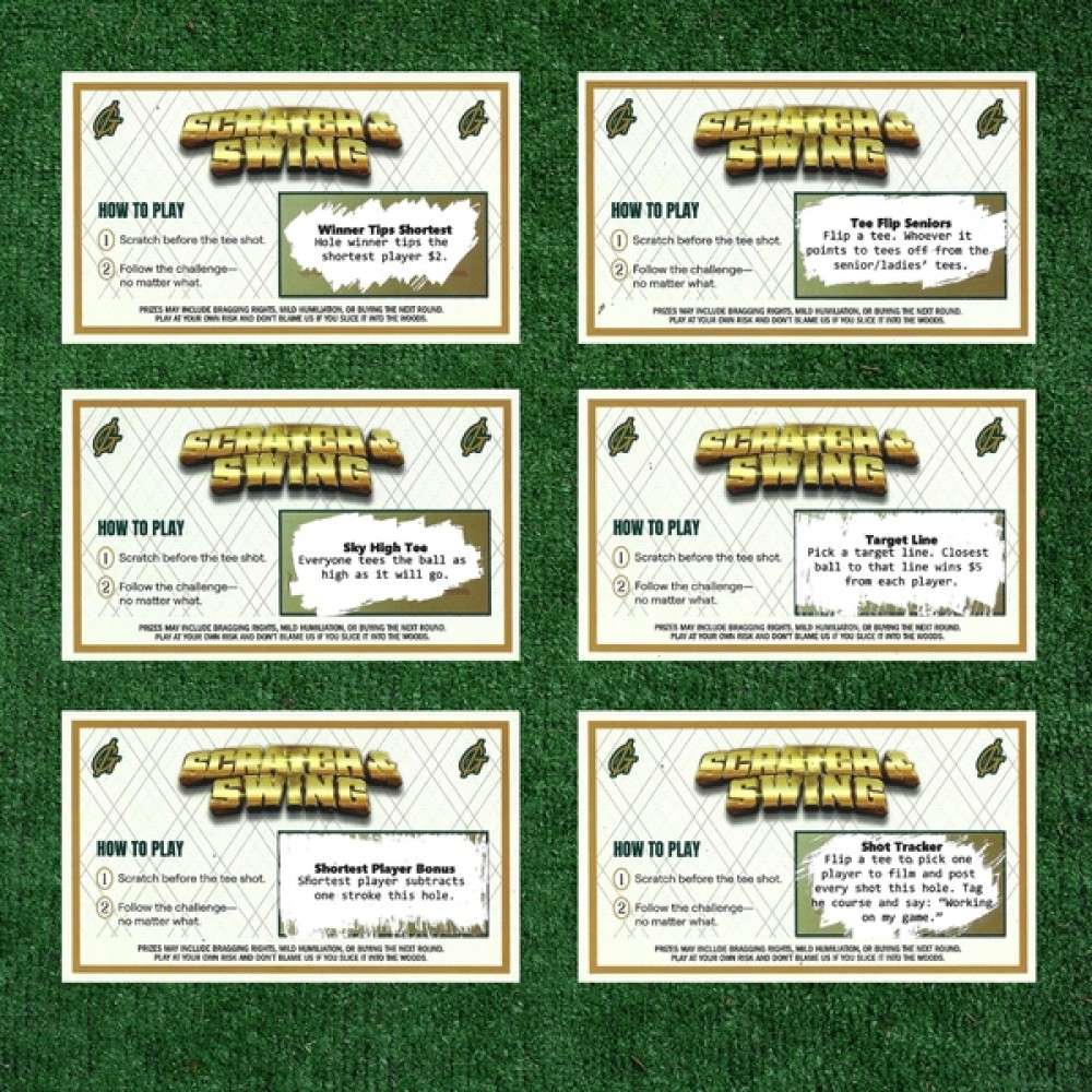 Scratch & Swing Scratch Off Golf Game   (3 PACK)