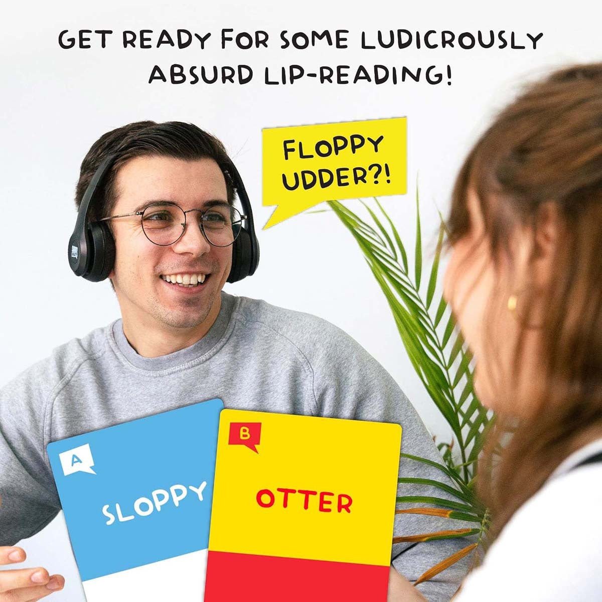 Lucky Egg Sorry What? – Funny Lip Reading Party Card Game for Friends & Family