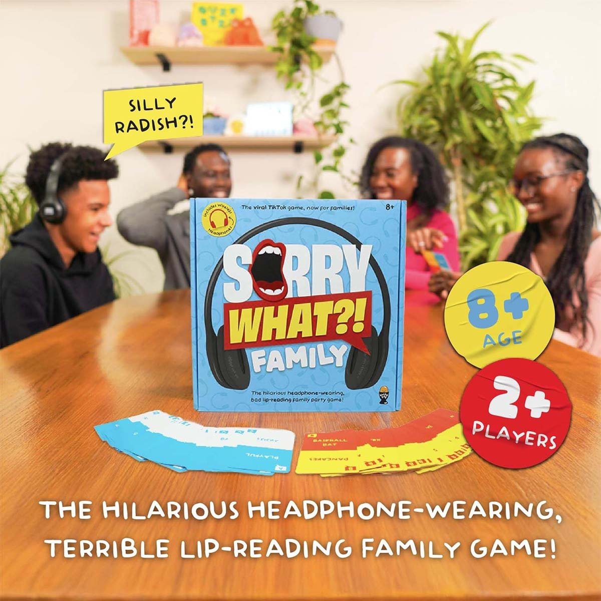 Lucky Egg Sorry What? – Funny Lip Reading Party Card Game for Friends & Family