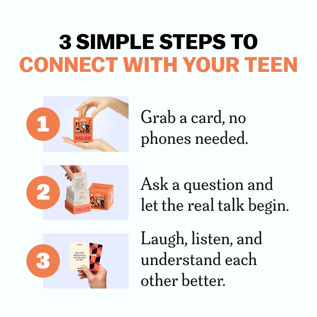 TALES Teens Edition Card Game - Reconnect. Listen. Grow together.