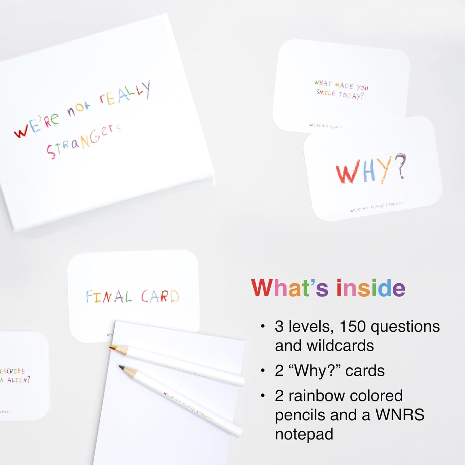 WE'RE NOT REALLY STRANGERS Kids Edition Card Game - 150 Conversation & Activity Cards for Kids