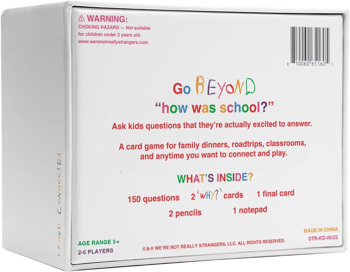 WE'RE NOT REALLY STRANGERS Kids Edition Card Game - 150 Conversation & Activity Cards for Kids