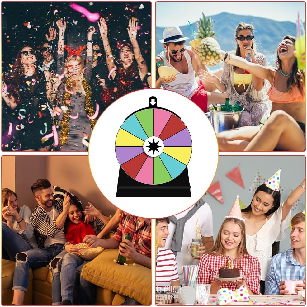 Removable Fortune Wheel Spinner Set – 3 DIY Wheels with 2 Marking Pens