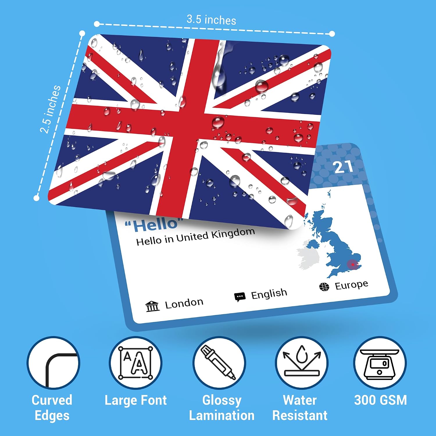 World Flags Flashcards – 245+ Country Flags & Maps
