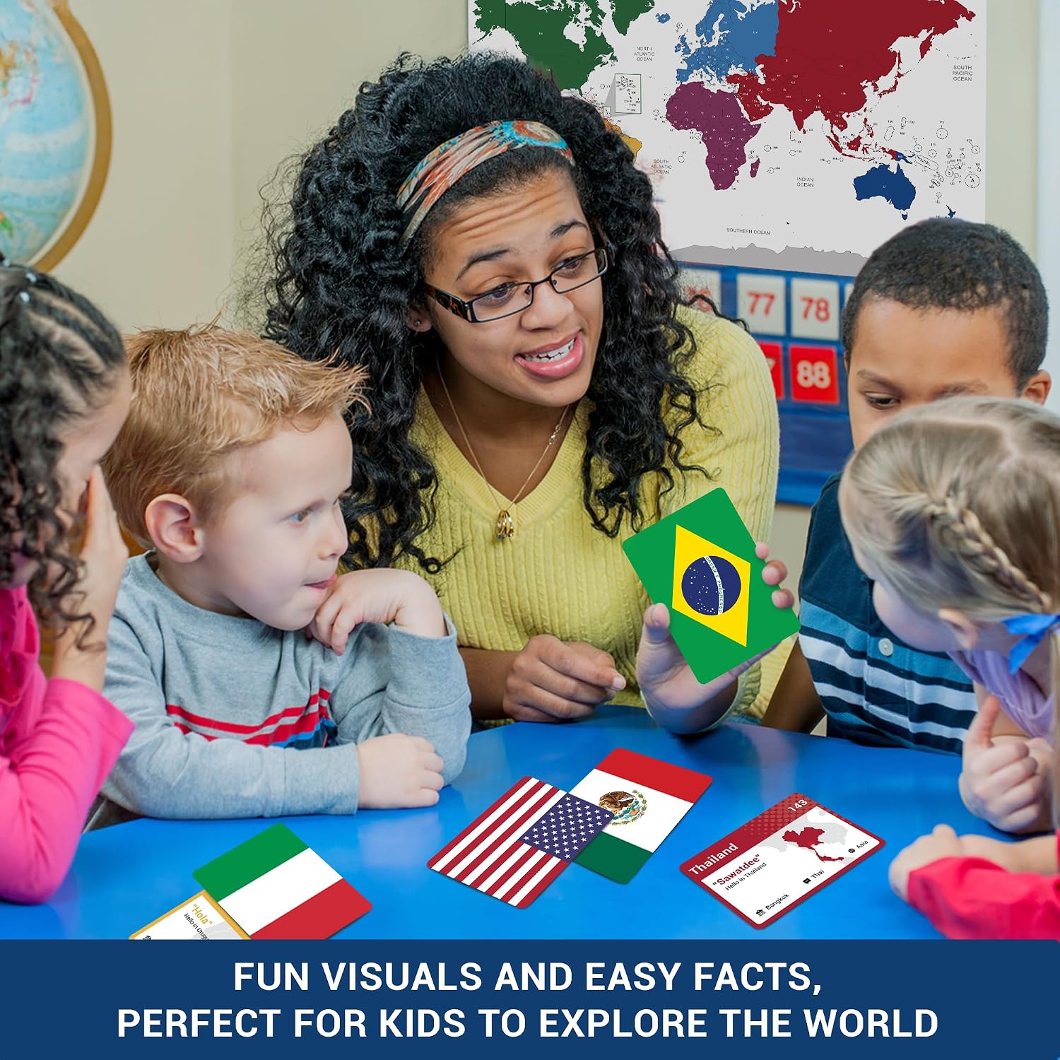 World Flags Flashcards – 245+ Country Flags & Maps