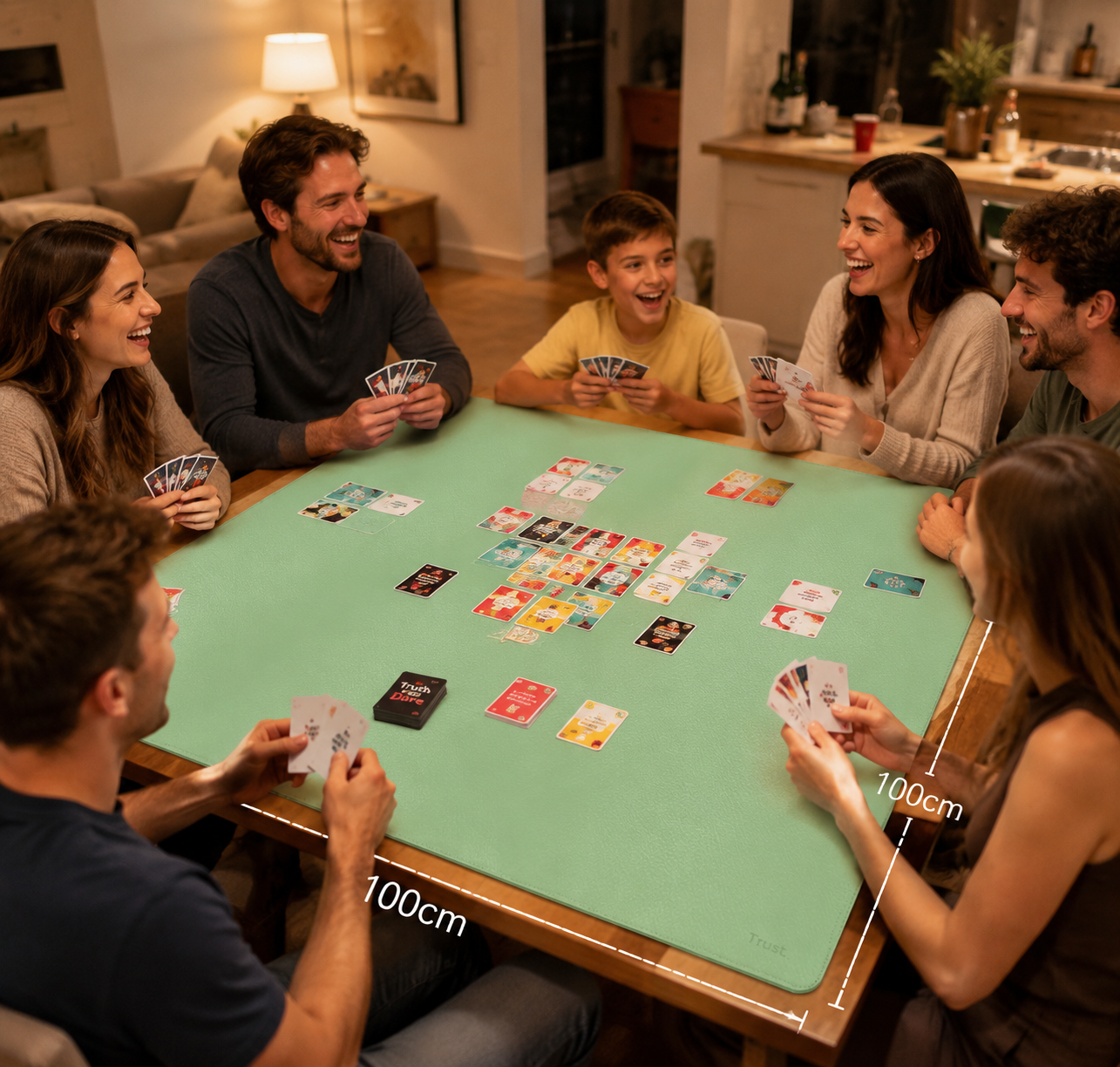 Game Night Mat – Large Card Game Desk Pad for Board Games & Party Games