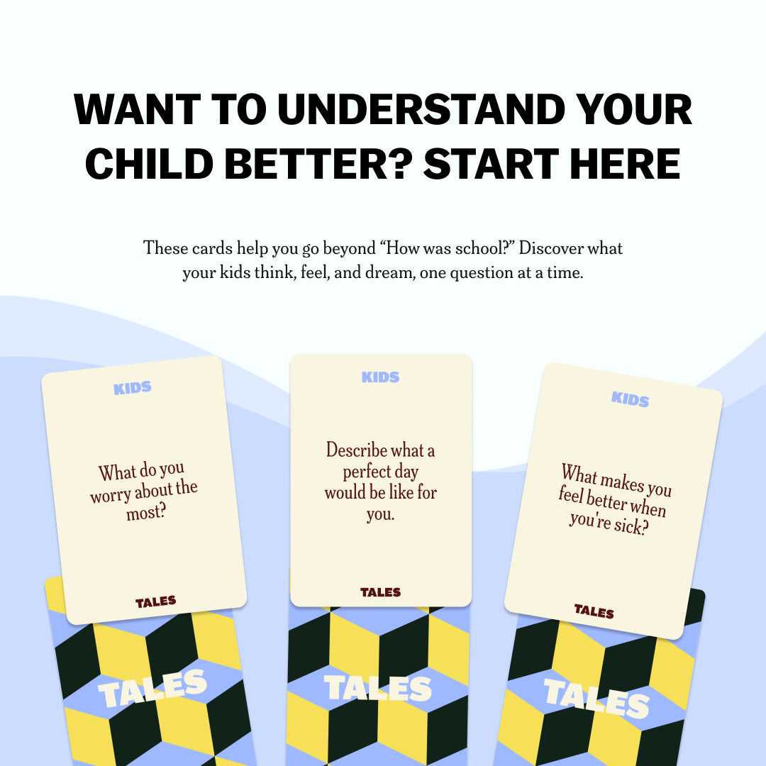 TALES Kids Edition Card Game – Fun Conversation Starters for Kids' learning