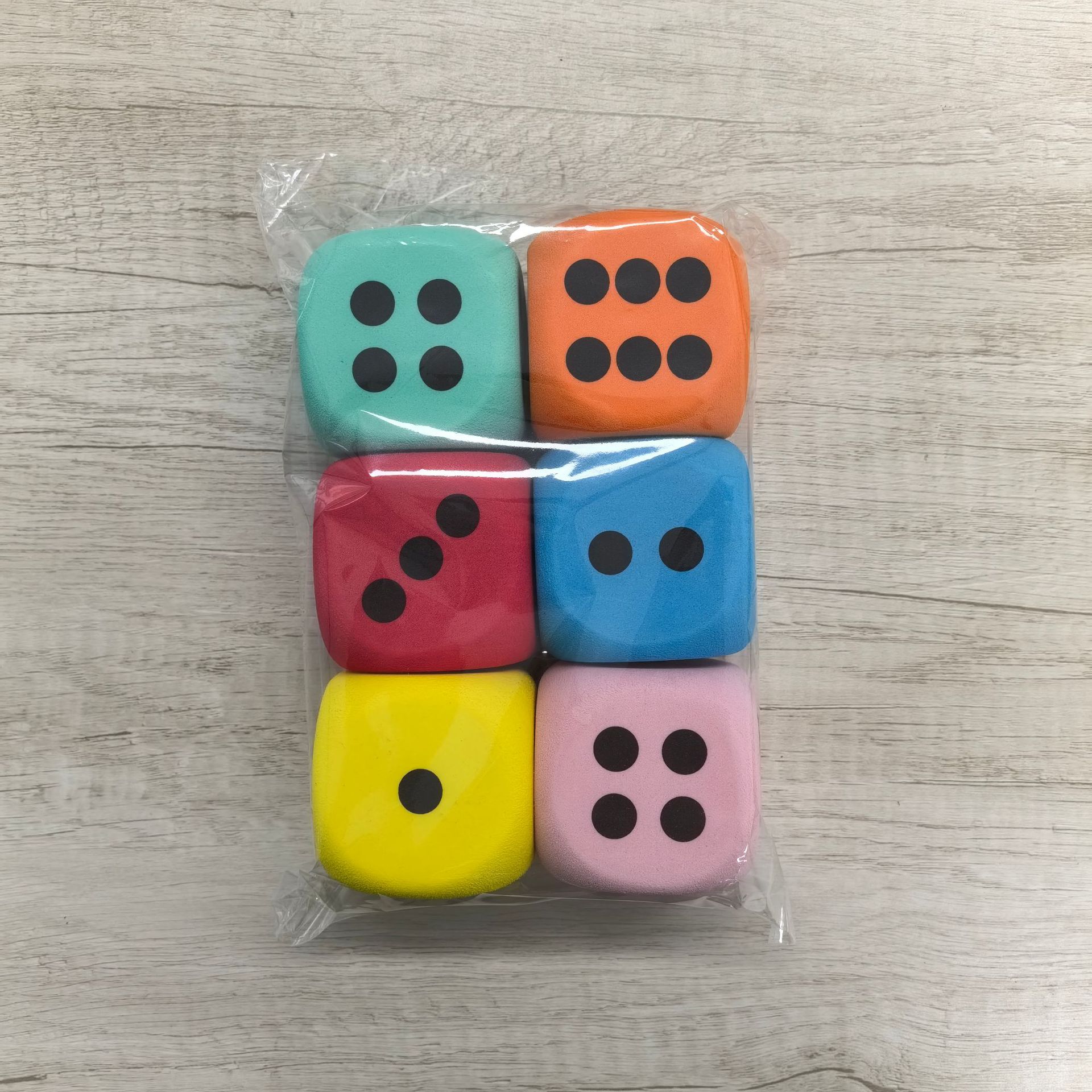 6PCS Soft Foam Dice for Games