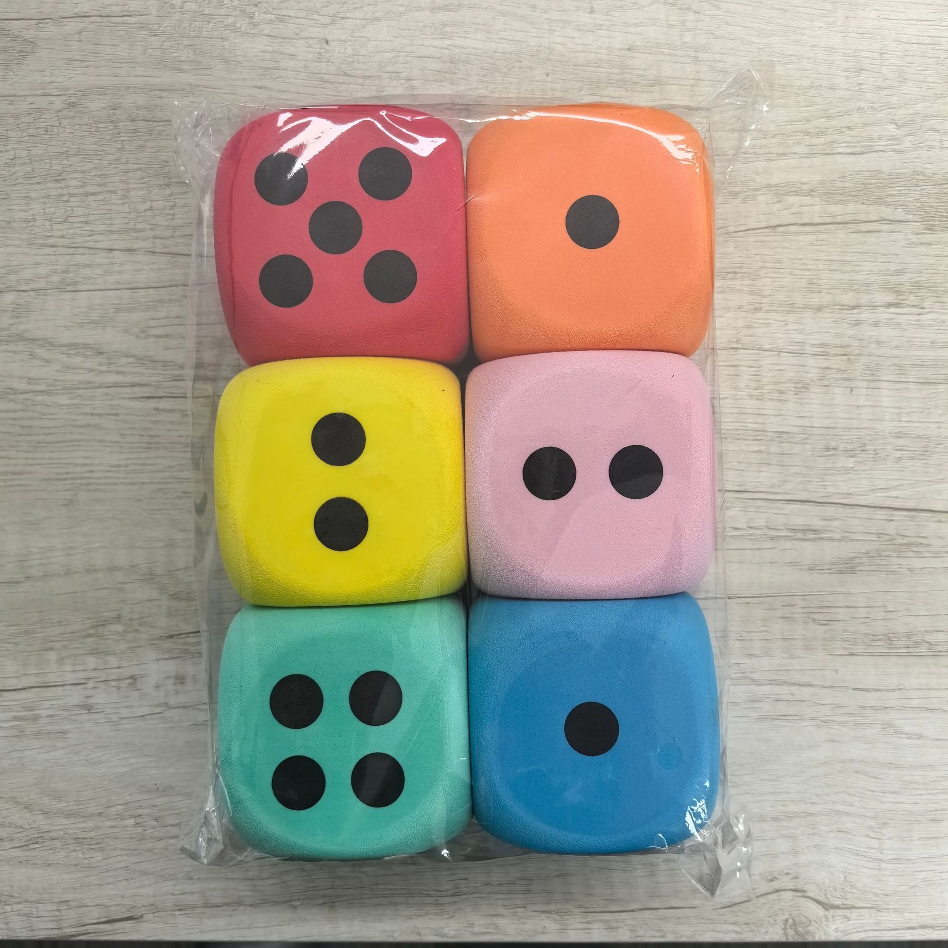 6PCS Soft Foam Dice for Games