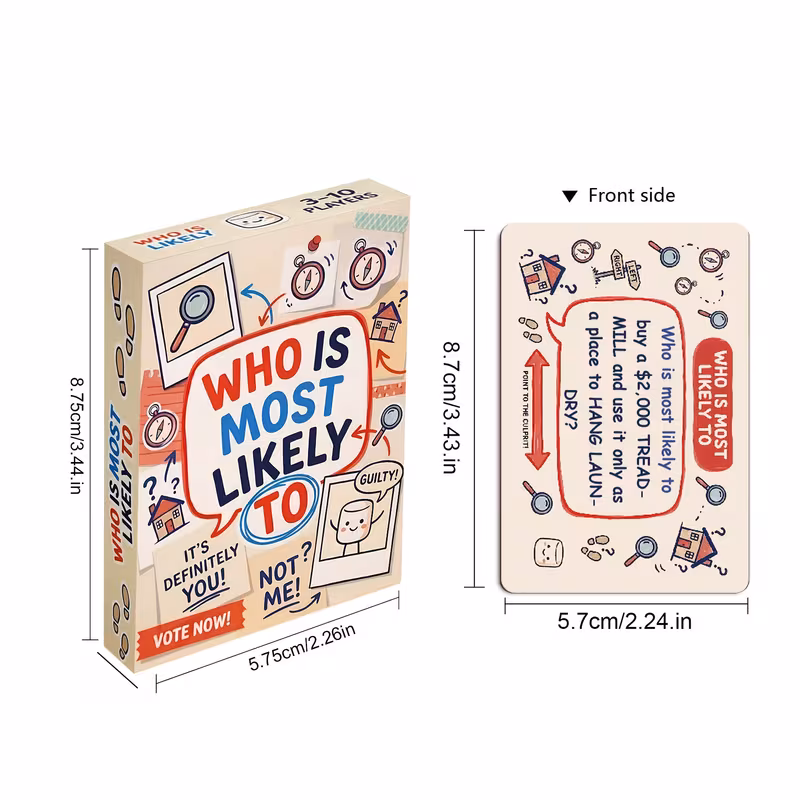 Most Likely To Party Game – Hilarious Question Cards for Game Night