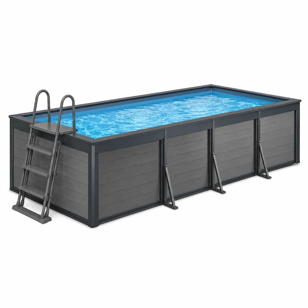 Rechteckiger Aufstellpool 500x250x120 cm
