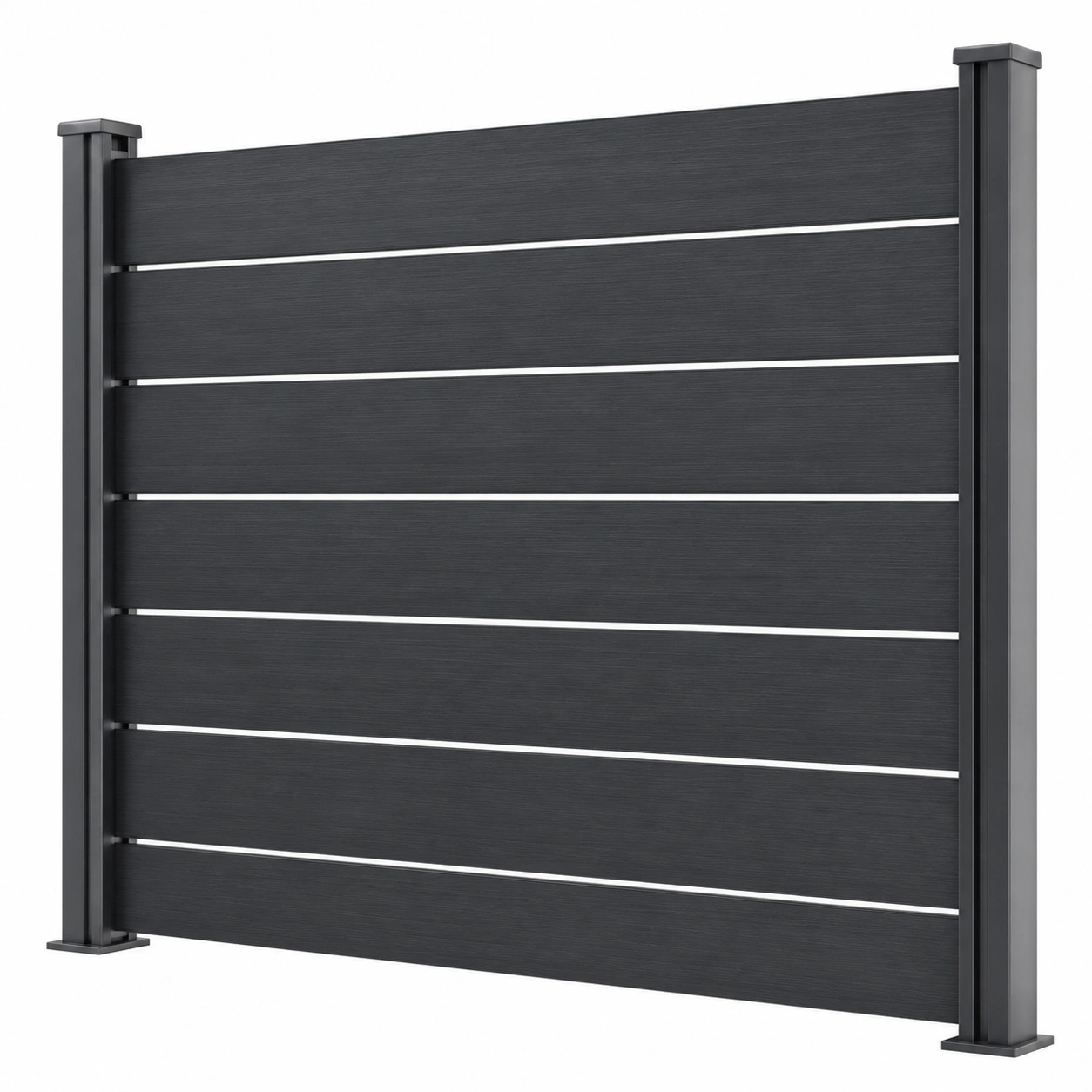 Premium WPC Sichtschutzwand Anthrazit