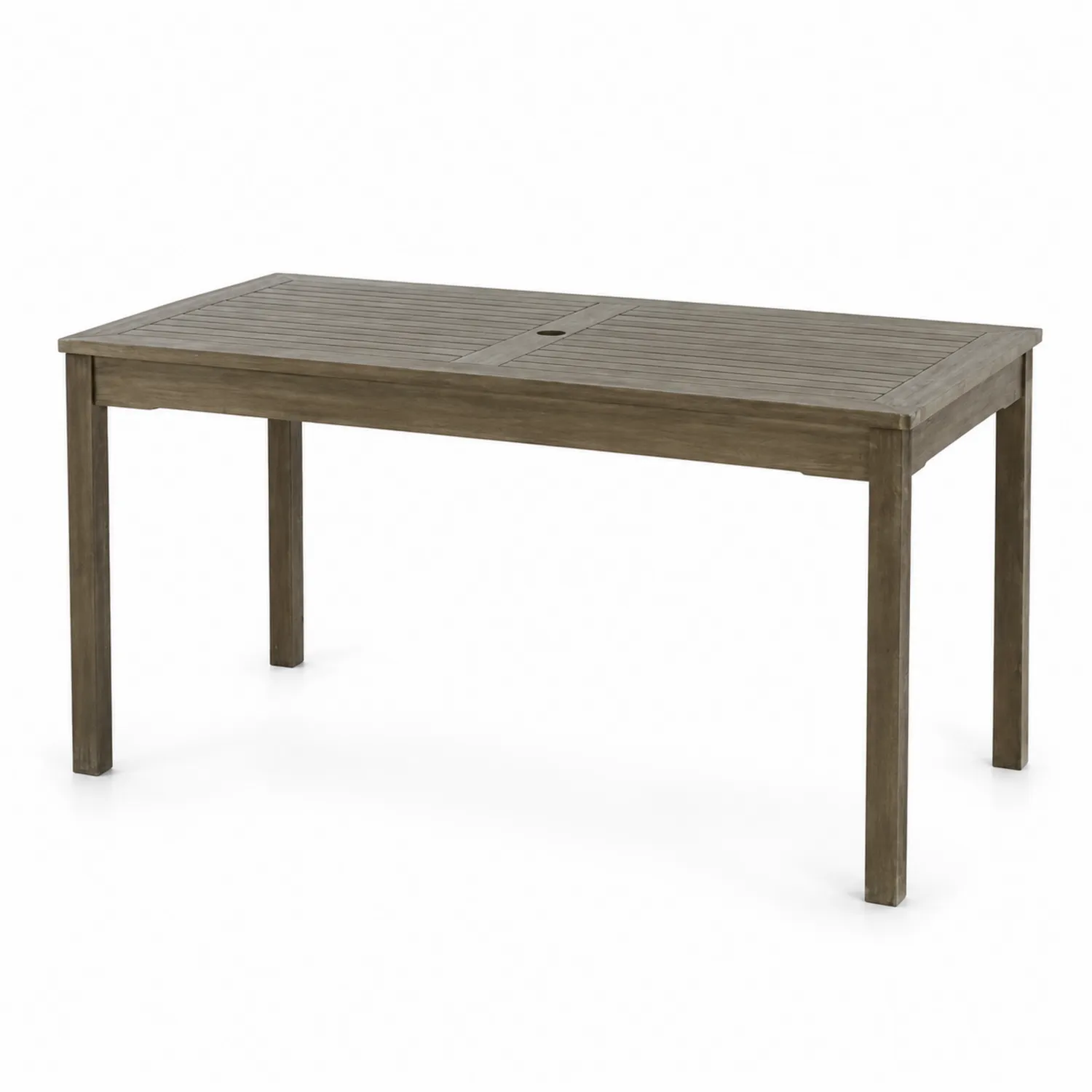 Mesa de comedor de madera de acacia para exterior 150x90x75 cm Marrón