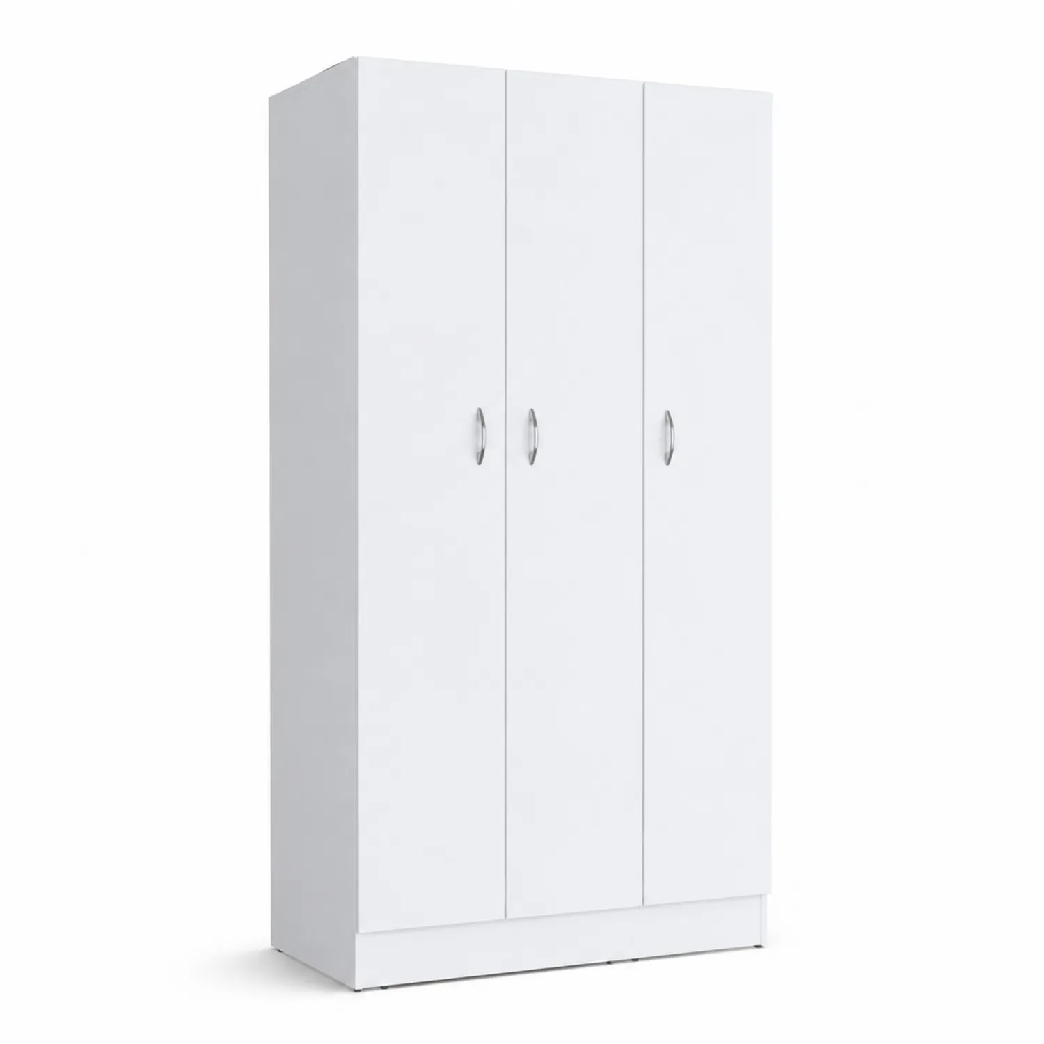 Armario de Madera Aglomerada Blanco 3 Puertas 180x90x50 cm