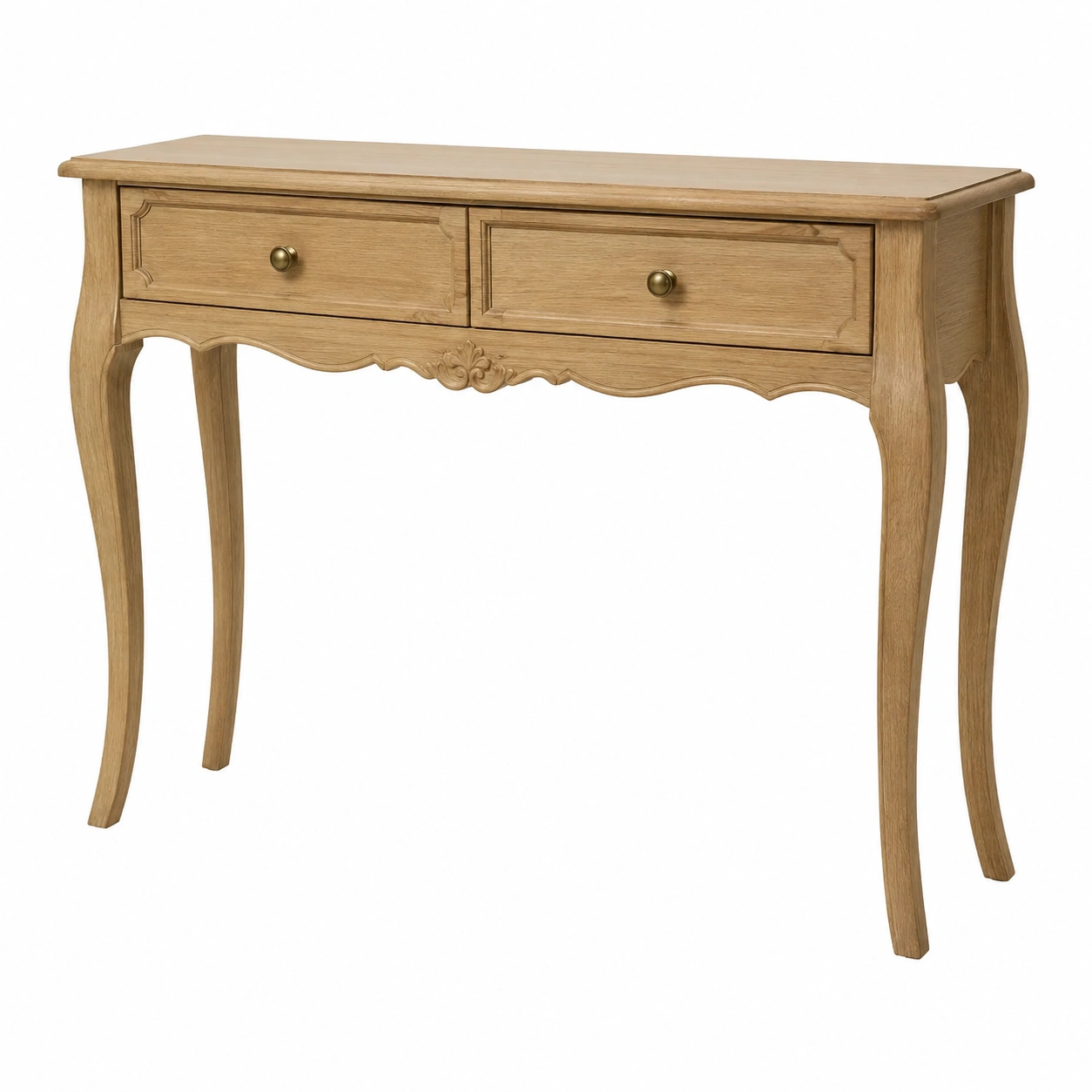 Mesa Consola Vintage de Madera con 2 Cajones para Entrada y Sala-SelviaHome