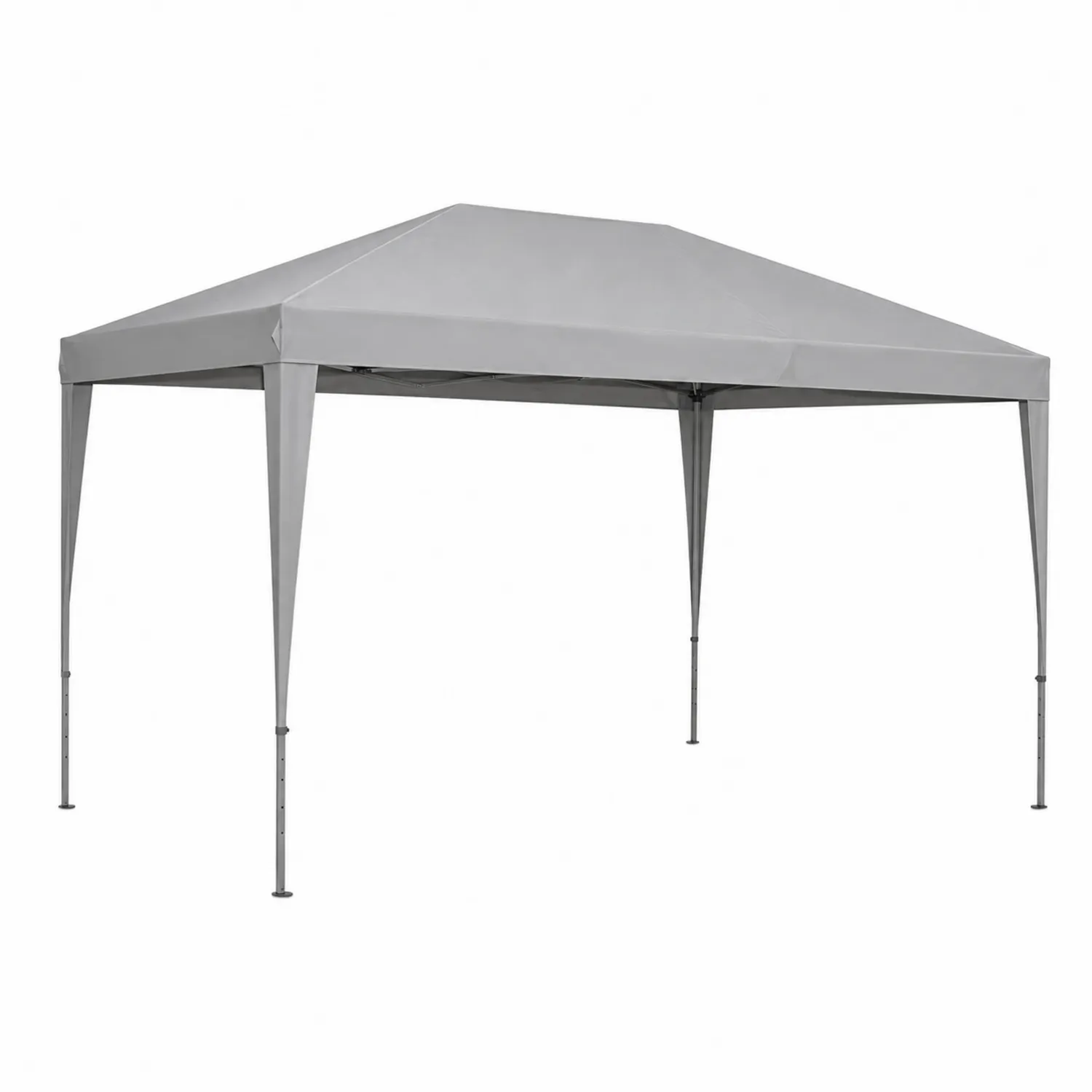 Gazebo da Giardino 3x3 m in Acciaio e Tessuto Grigio