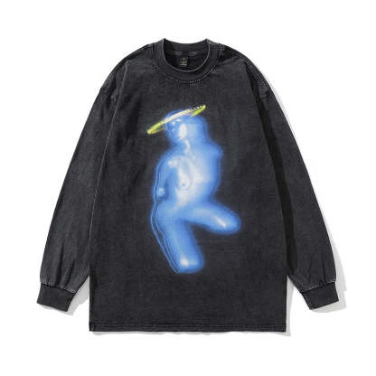 Trendy Design Crew Neck Sweater Men Loose