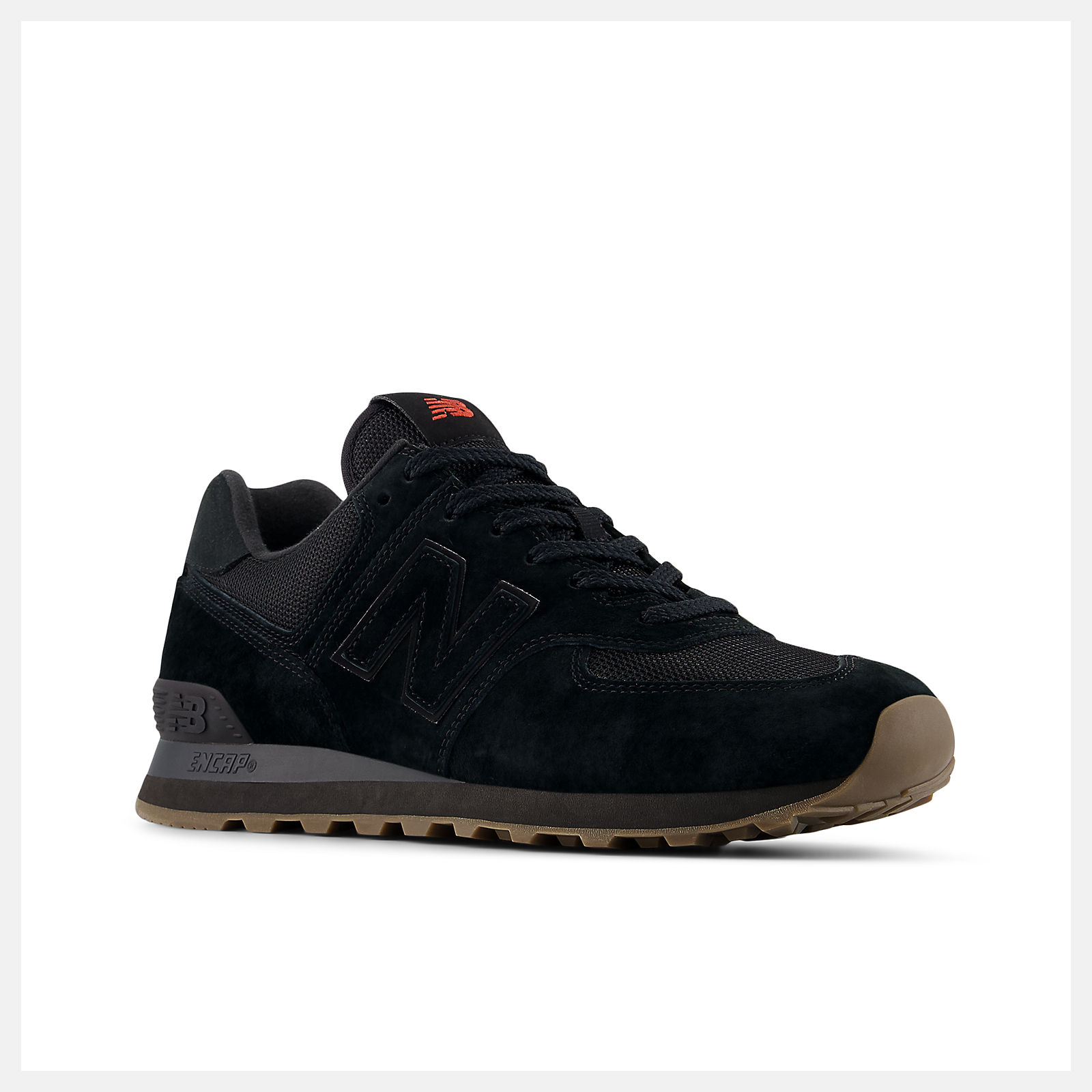 New Balance Lunar New Year 574 U5748HM BLACK with SHADOW RED and GUM 070