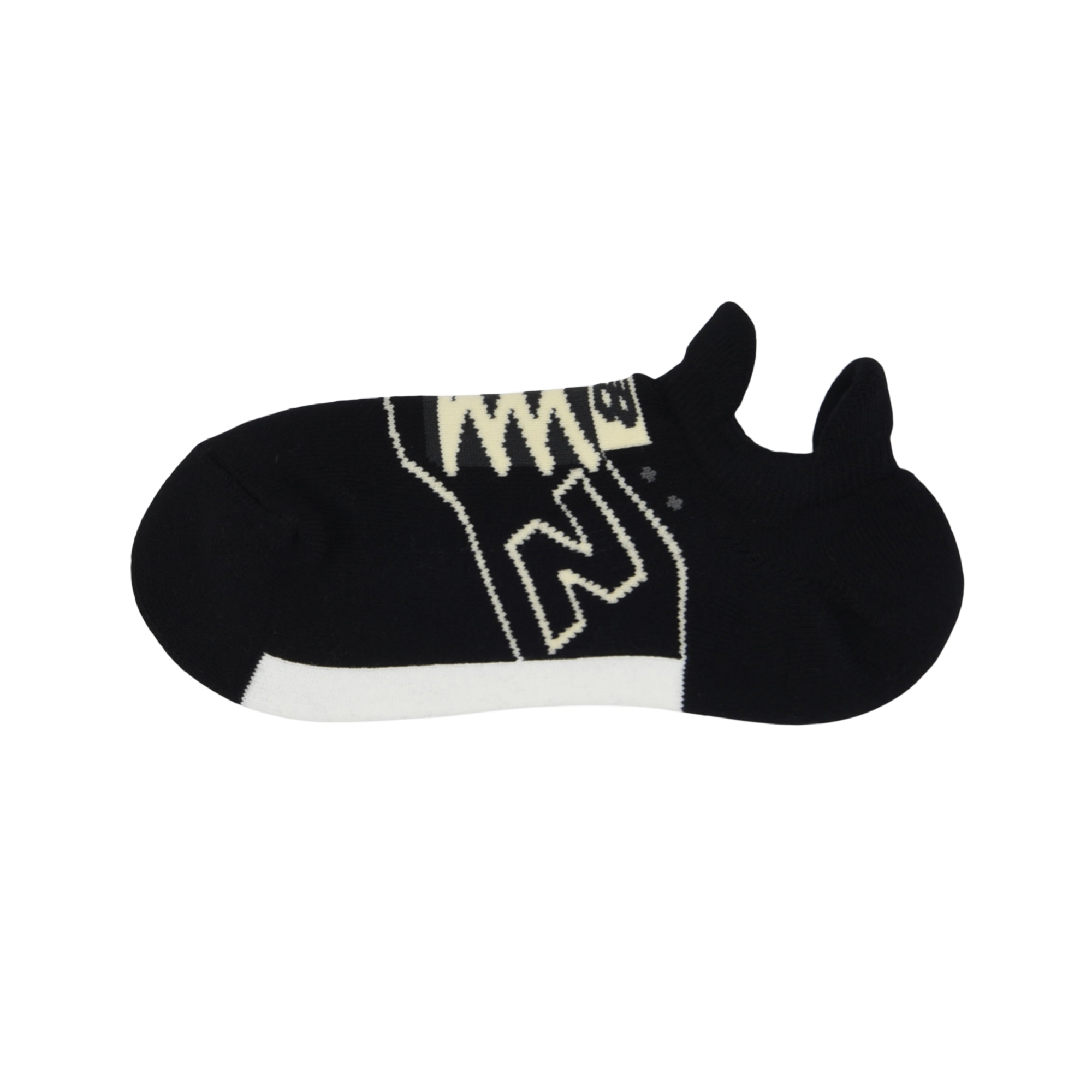 New Balance スニーカー柄パイルソックス, LAS35701BK