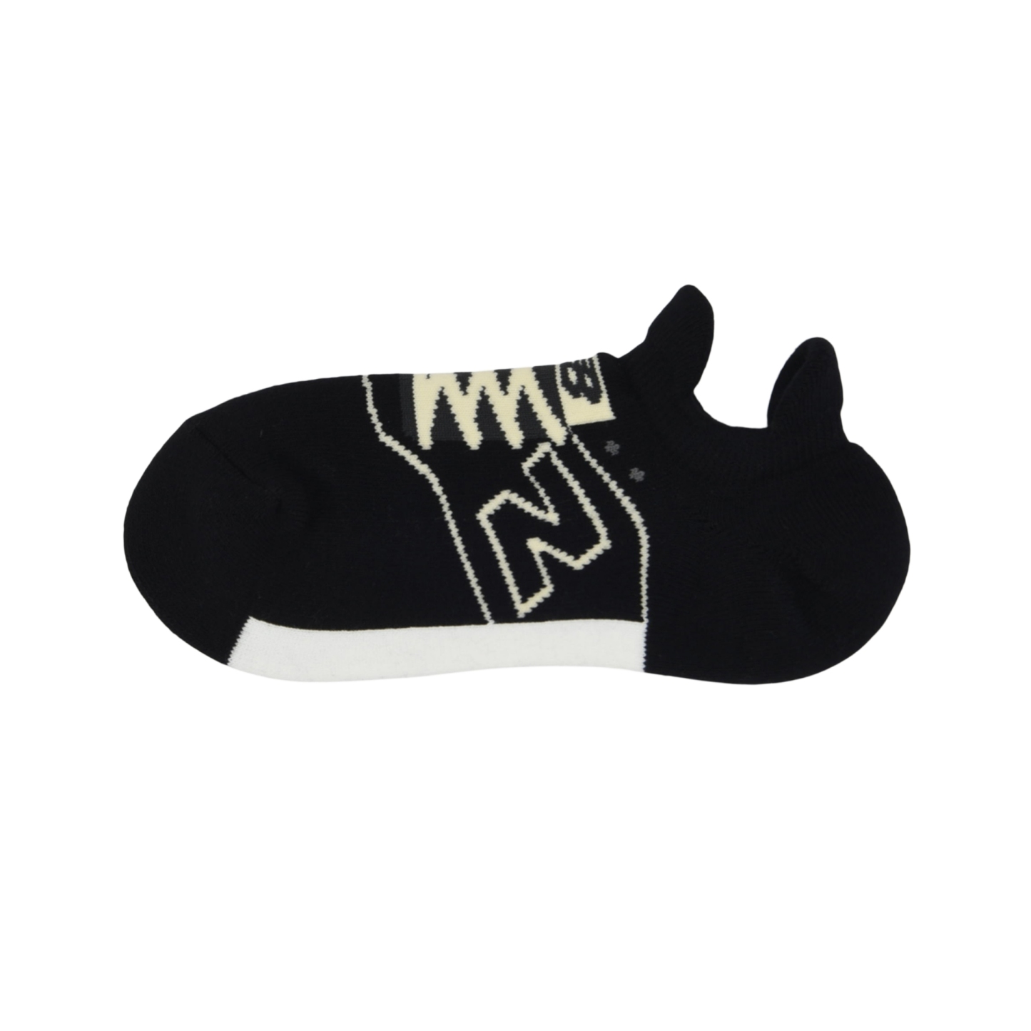 New Balance スニーカー柄パイルソックス, LAS35701BK