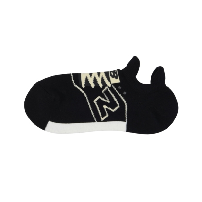 New Balance スニーカー柄パイルソックス, LAS35701BK