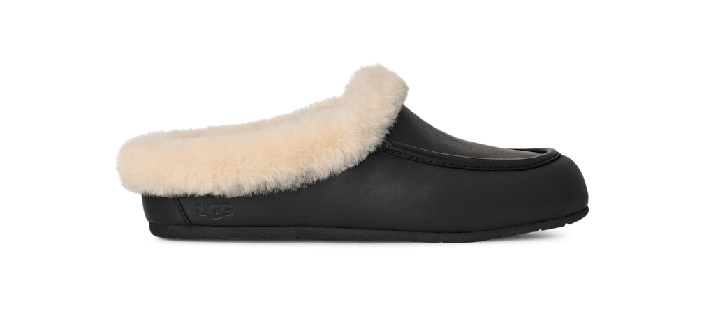 Ansley Mule LTHR - BLACK