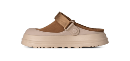 GoldenGlow Suede Clog - CHESTNUT
