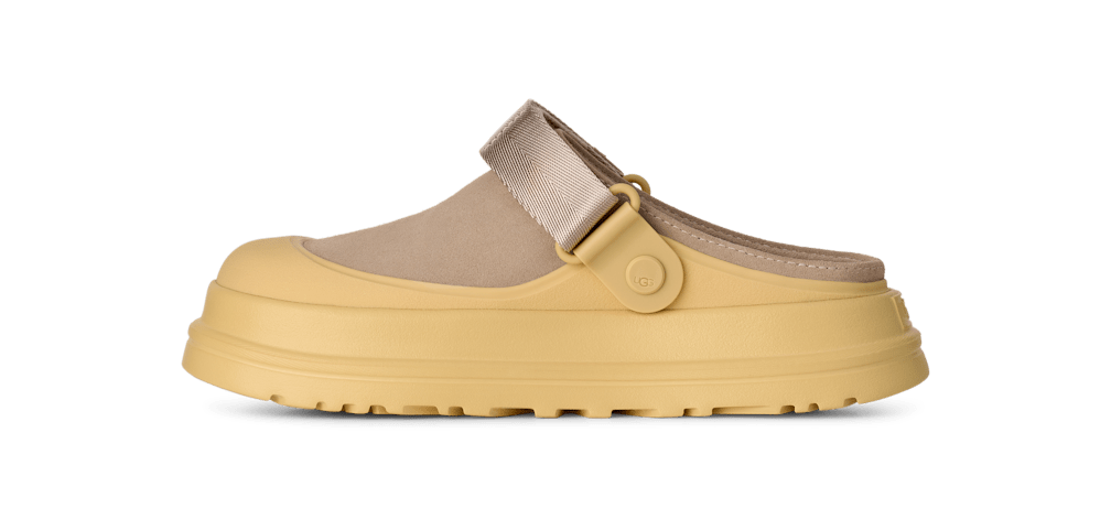 GoldenGlow Suede Clog - MOONLIGHT