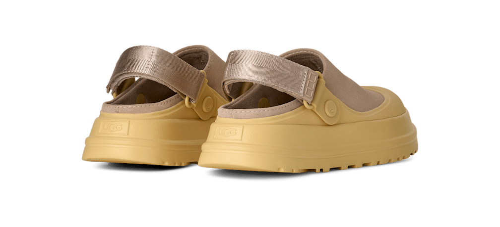 GoldenGlow Suede Clog - MOONLIGHT