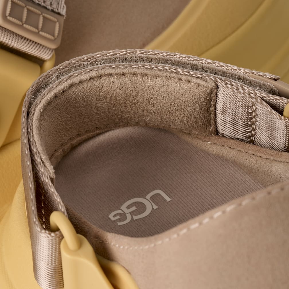 GoldenGlow Suede Clog - MOONLIGHT