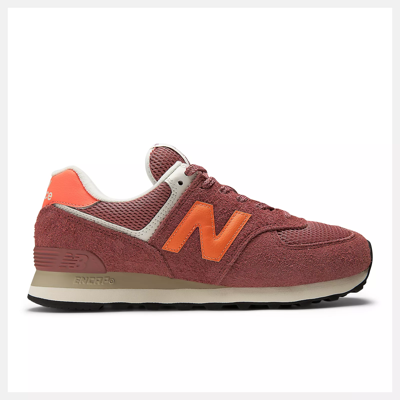 New Balance 574 U5747FE RED ROCK with TANGERINE HEAT