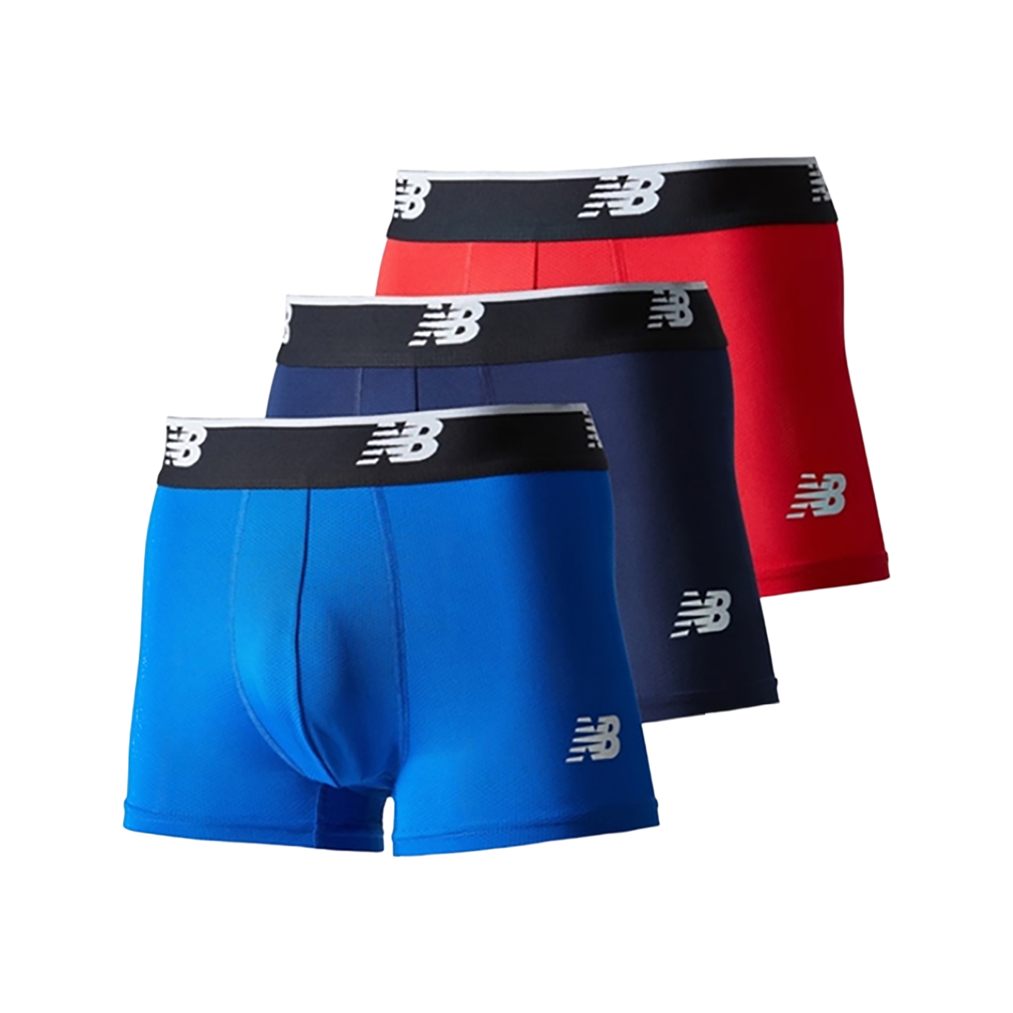 New Balance メッシュボクサー 3インチ前閉じ3P, LAU13048AS1