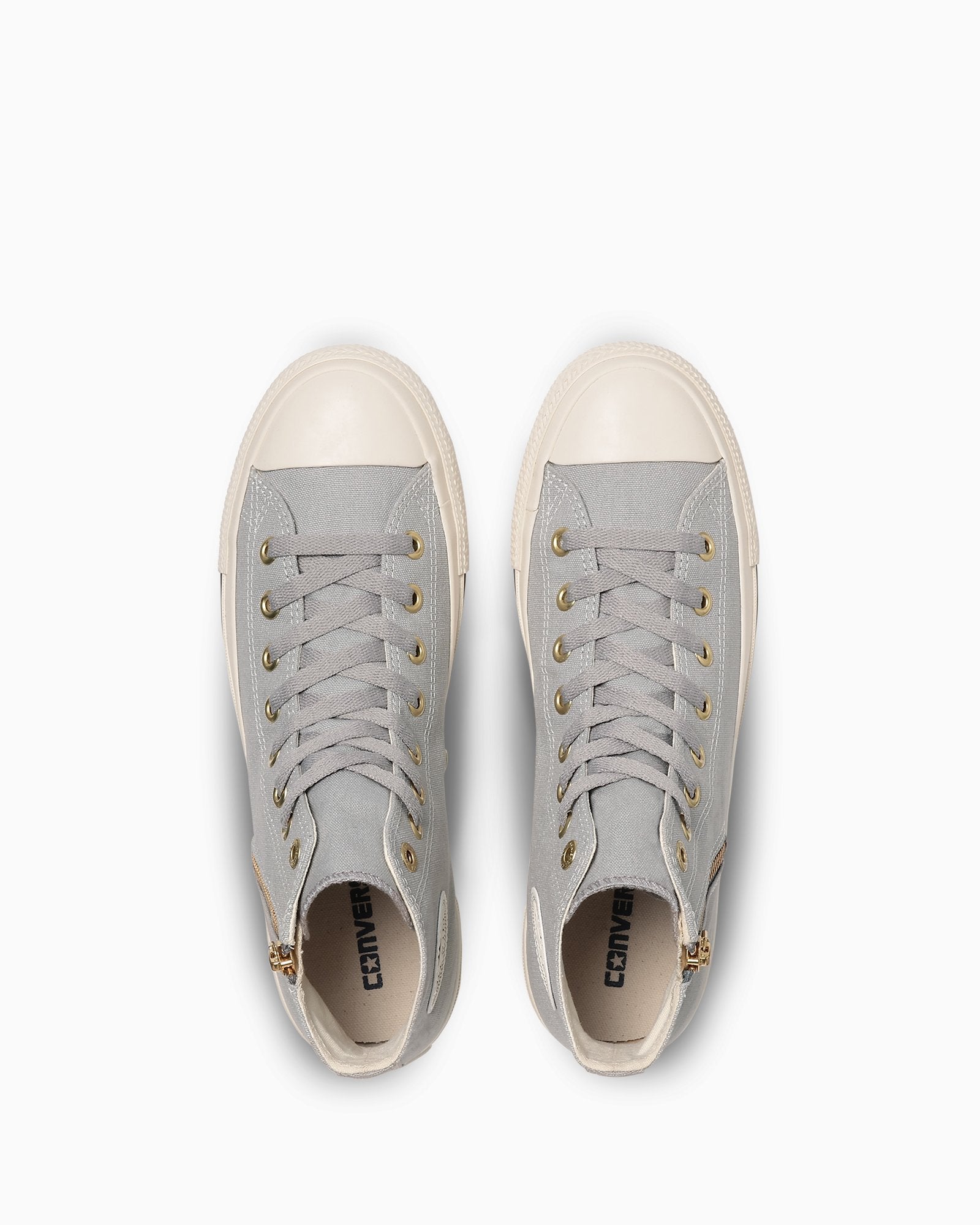 CONVERSE ALL STAR GOLDZIP HI - ライトグレイ - 4